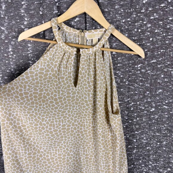 Michael Kors Giraffe Animal Print Halter Top - Picture 5 of 6